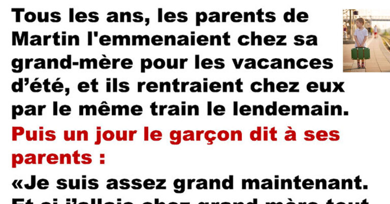 Le petit garçon qui s’en allait chez sa grand-mère pour les vacances d’été