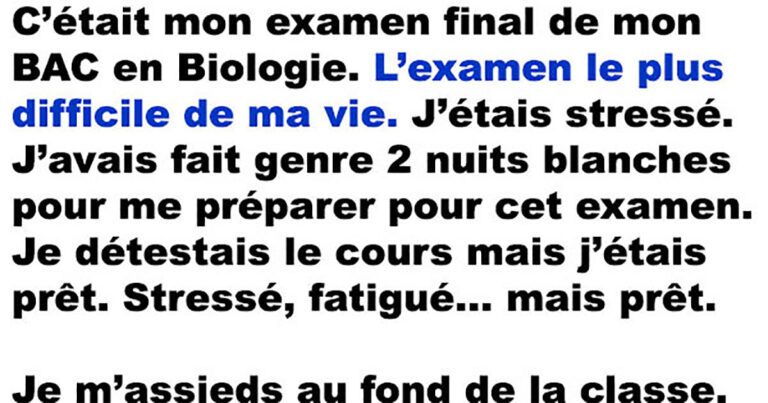 Un professeur énerve un élève pendant son examen final et celui-ci se venge solide